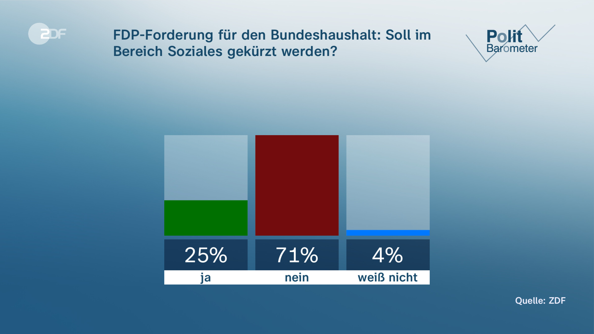 FDP-Forderung für den Bundeshaushalt: Soll im Bereich Soziales gekürzt werden?