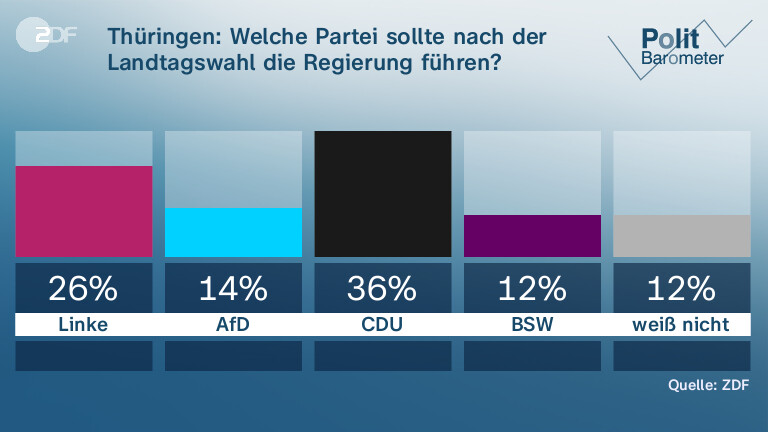 Thüringen: Welche Partei sollte nach der Landtagswahl die Regierung führen?