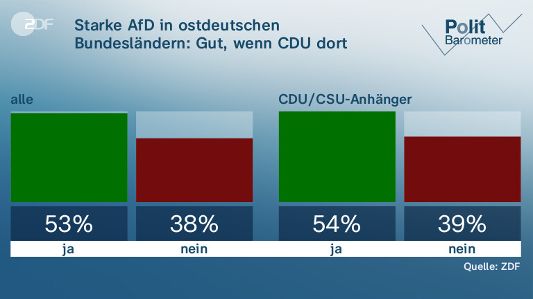 Starke AfD in ostdeutschen Bundesländern: Gut, wenn CDU dort Regierungen mit BSW bildet?