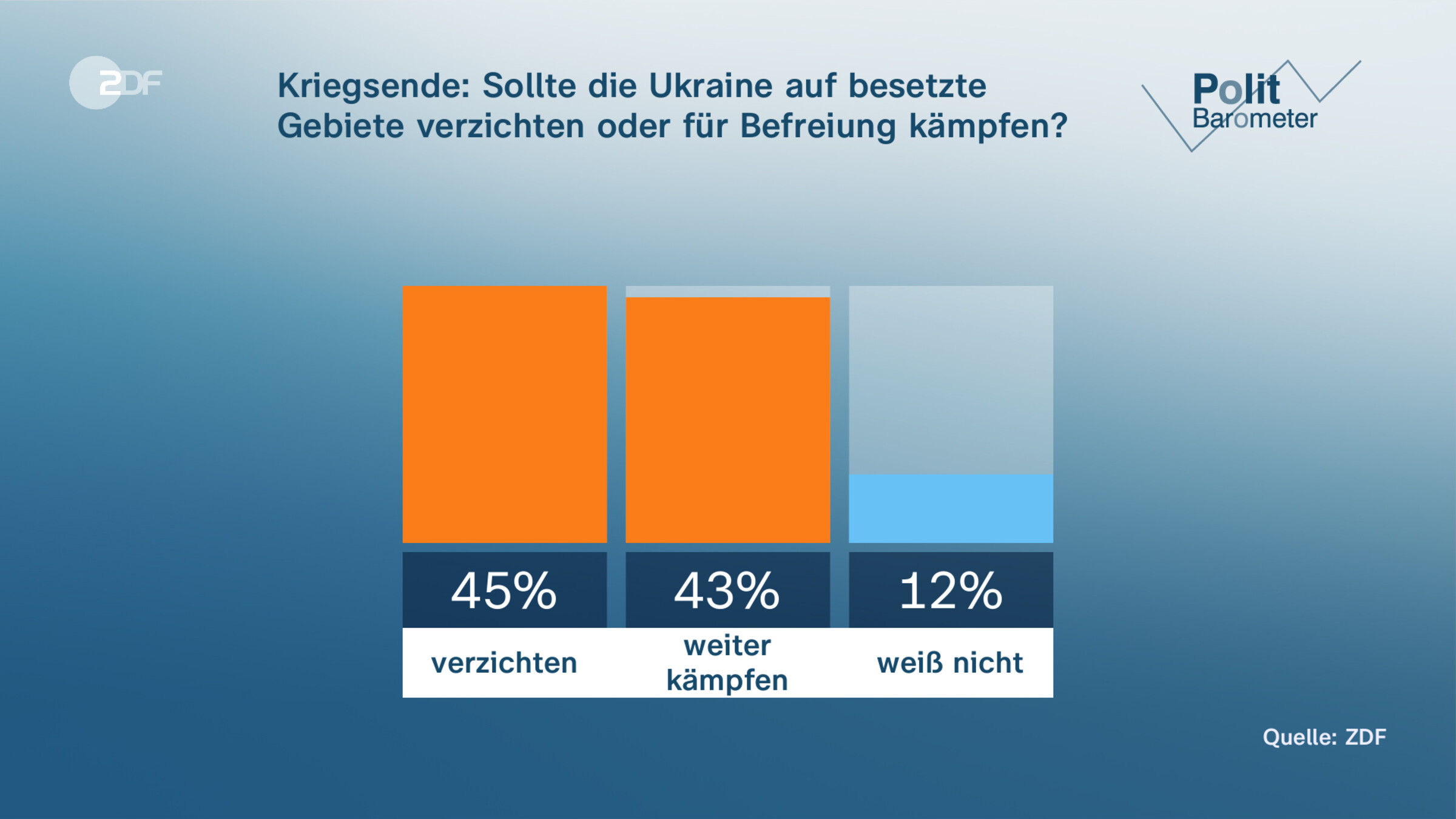 Kriegsende: Sollte die Ukraine auf besetzte Gebiete verzichten oder für Befreiung kämpfen? 