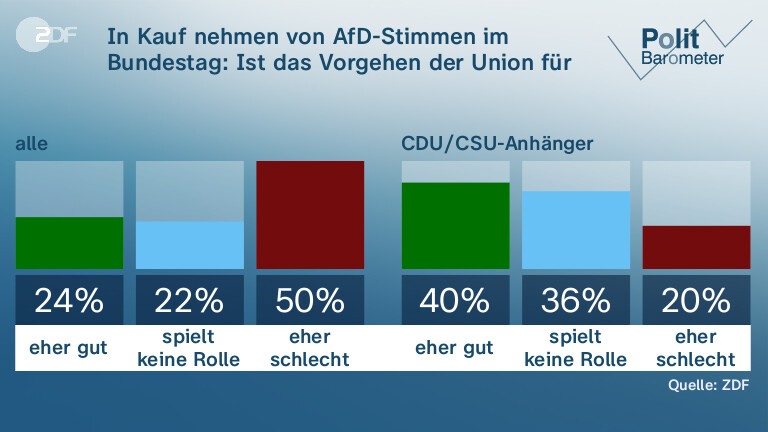 In Kauf nehmen von AfD-Stimmen im Bundestag: Ist das Vorgehen der Union für die Demokratie ...