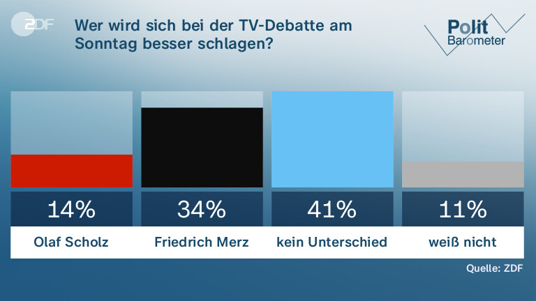 Wer wird sich bei der TV-Debatte am Sonntag besser schlagen?