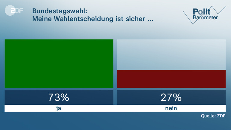 Bundestagswahl:|Meine Wahlentscheidung ist sicher ...