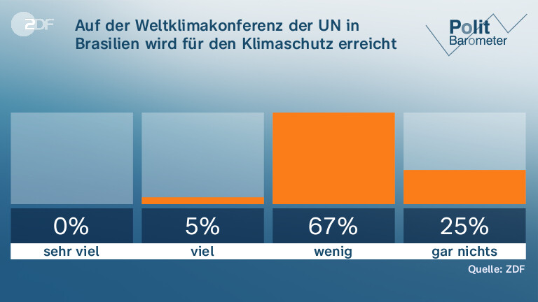 Auf der Weltklimakonferenz der UN in Brasilien wird für den Klimaschutz erreicht ...
