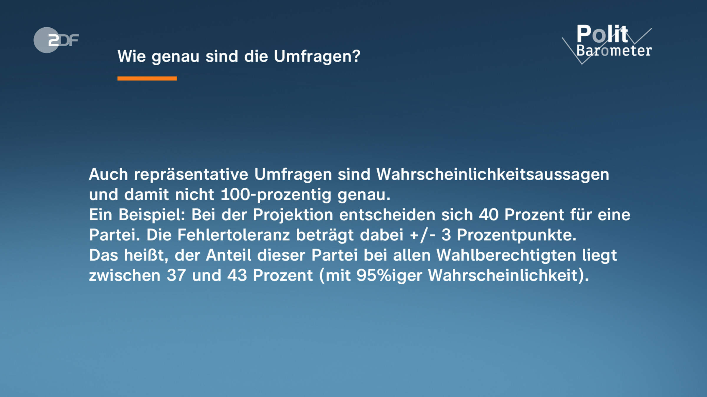 Wie genau sind die Umfragen?