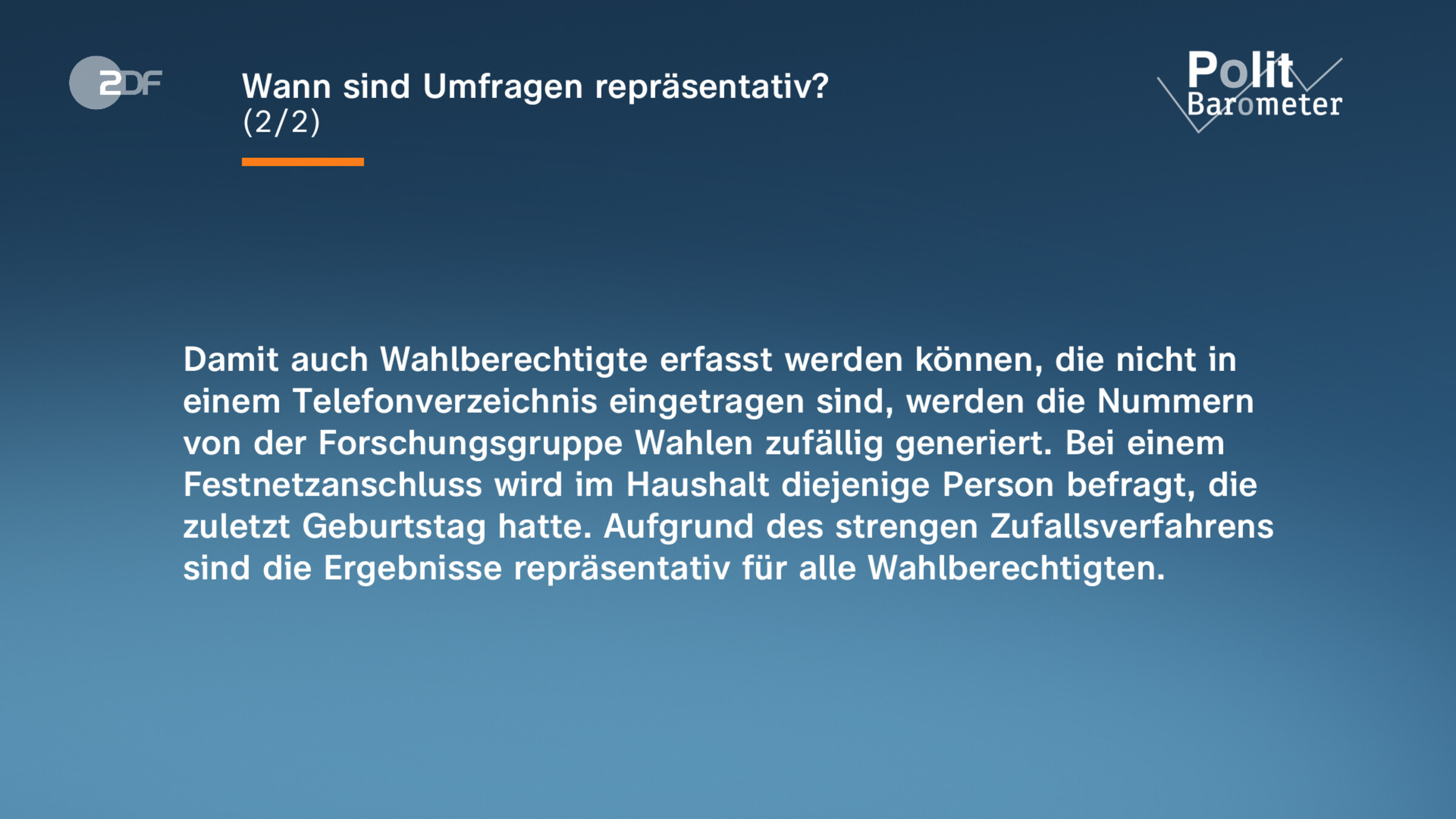 Wann sind Umfragen repräsentativ?