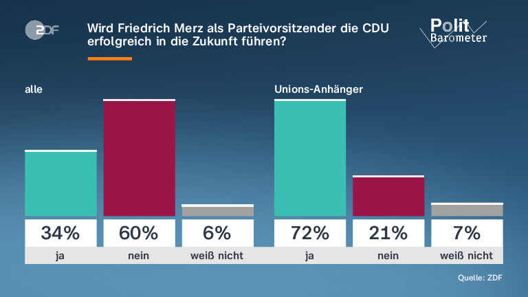 Wird Friedrich Merz als Parteivorsitzender die CDU erfolgreich in die Zukunft führen?