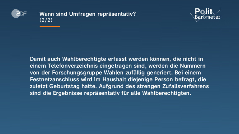 Wann sind Umfragen repräsentativ?